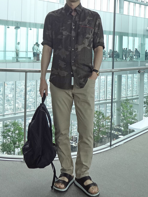 迷彩シャツ コーデ 30歳からのメンズファッション